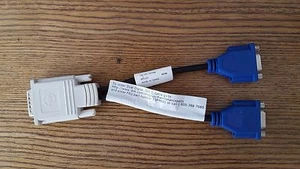 NEW DMS-59 Male to Dual VGA Female Computer Video Card Cable Adapter Splitter - Picture 1 of 4