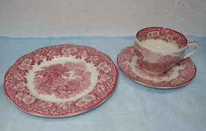 Enoch Wedgwood "Woodland" rot - Kaffeeservice - Teile zur Auswahl - Picture 1 of 6