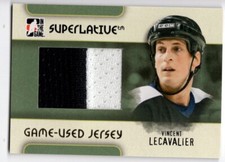 2007-08 ITG Superlative Jerseys Gold #GUJ29 Vincent Lecavalier 01/10