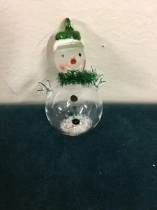 "Ornamento pupazzo di neve vetro soffiato 2 3/4""" - Foto 1 di 8