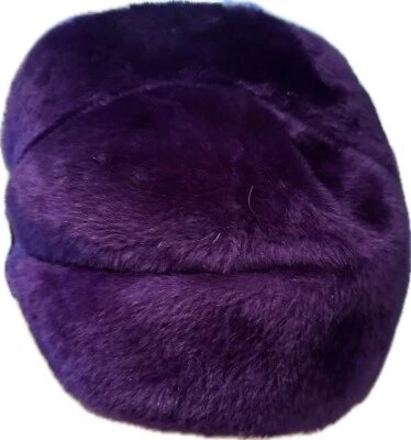 Sombrero mod púrpura vintage años 60 70 Atelier Lucas Lord & Taylor Londres RARO Foto 1 de 4