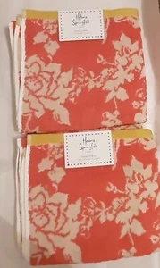 2 Towels Helena Springfield London Fay Coral Hand Towel 50×90 cm 100% Cotton New - Picture 1 of 12