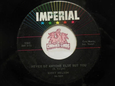 RICKY NELSON: It's Late / Never Be Anyone Else But You, 45 RPM VG (OA)  - Image 1 of 2