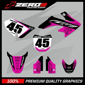 KIT DE CALCOMANÍAS DE GRÁFICOS HONDA CRF 50 MOTOCROSS GRAPHICS MX ACE NEGRO/PNK - Imagen 1 de 6