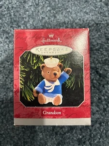 Hallmark Keepsake Ornament Sailor Bear Grandson 1998 Hallmark Christmas Ornament - Picture 1 of 1