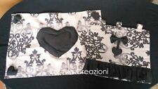 Set Copriforno e Coprifornelli Imbottito Fantasia Shabby Chic Fatto a Mano su Mi