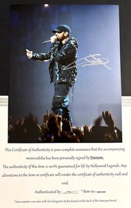 Eminem Signed 8x10 Photo Autographed, Authentic, COA Slim Shady Marshall Mathers - Picture 1 of 3