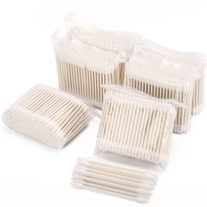 1200 Count 3" Pointed Cotton Swabs Double Precision Tip Cotton Buds with Pape... - Picture 1 of 7