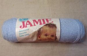 vintage Lion Brand Jamie, Pastel Blue, 1.75 oz, 196 yds, 85% Acrylic, 15% Rayon - Picture 1 of 6