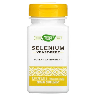 Nature’s Way, Selenium Yeast-Free 200 Mcg, 100 Capsules exp 1/25 - Image 1 of 3