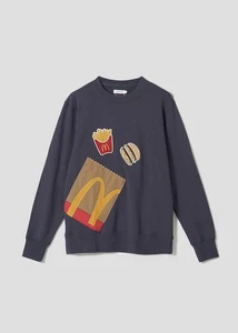 [Graniph] McDonald's Big Mac Set | Felpa in pile blu navy, taglie SS-XL - Foto 1 di 10