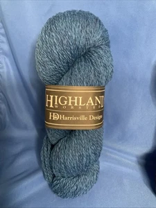 Harrisville Designs Highland 100 % lana virgen hilo #31 cobalto 200 yardas lote 2695 - Imagen 1 de 4