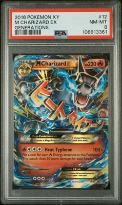 PSA 8 M Charizard EX #12 Holo Ultra Rare Mega 2016 Pokemon XY Generations - Image 1 of 2