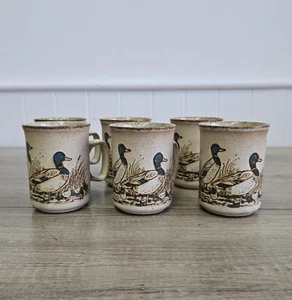 Dunoon Keramik Vintage Steinzeug Becher Enten schottische Keramik x 6  - Bild 1 von 9