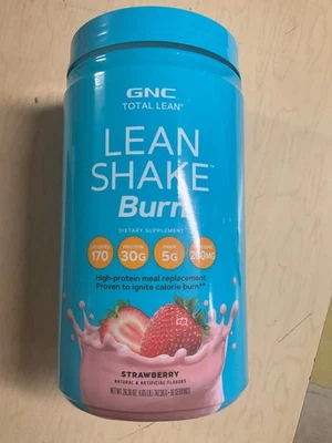 GNC Lean Shake Burn with 30g Protein & Delicious Strawberry Flavor Best 3/2028 - Image 1 of 4