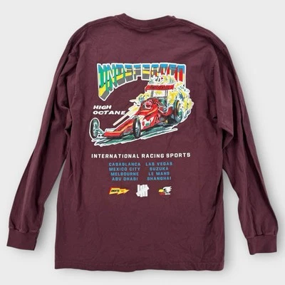 Undefeated Shirt Mens Medium Long Sleeve Racing Graphic Red Streetwear Formula 1 - Image 1 of 4