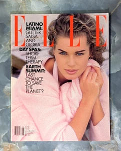 ELLE FASHION MAGAZINE JUNE 1992 Rebecca Romijn - Tyra Banks - Gloria Estefan  - Imagen 1 de 10