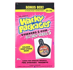 WACKY PACKAGES All New Series 5 Trading Cards Bonus Box 2007 New SEALED - Picture 1 of 10