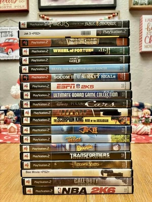 LOTE DE 21 JUEGOS SONY PLAYSTATION 2! ¡CALL OF DUTY, JAK 2/3, TMNT Y MÁS! @LOOK@ Foto 1 de 4