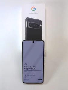 📱Nouveau téléphone DeGoogled et crypté débloqué Pixel 8Pro 128 Go avec téléphone de confidentialité GrapheneOS - Photo 1 sur 11