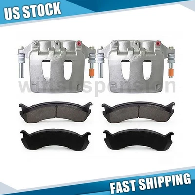 Pinza de freno delantera izquierda y derecha + pastillas de freno para Ford F750 Blue Bird TC2000 Foto 1 de 4