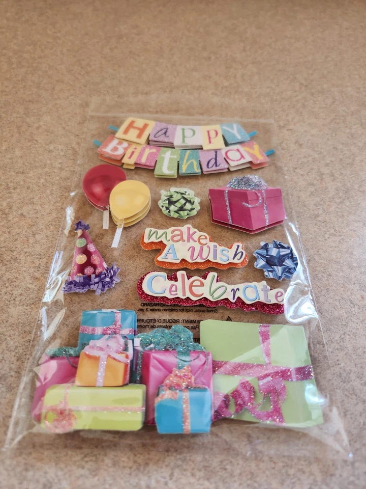 The Paper House~Happy Birthday~Dimensional Stickers - Image 1 of 1
