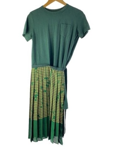 sacai Abito a maniche corte 1 Cotone GRN 18�� 03594