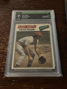 1977 Topps - Pete Rose #38 Cloth Graded 7 - Picture 1 of 2