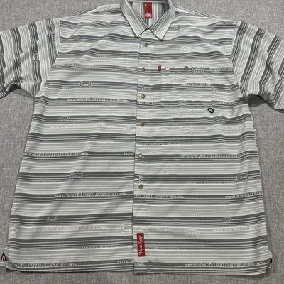 Vintage Marc Ecko Shirt Sz 2XL Button Down AOP Y2K Baggy Loop Collar Unltd - Image 1 of 4