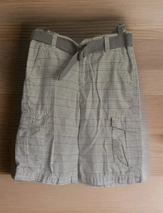 Urban Pipeline Longer Length Cargo Shorts With Belt Boys Size 10 White Stripes - Picture 1 of 11