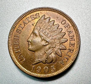 1905  INDIAN CENT   CHOICE UNCIRCULATED   #9750 - Picture 1 of 2