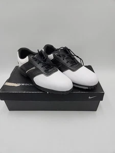 Neu 2011 Nike Air Tour Saddle Golfschuhe Herren weiß/schwarz CT0535-101 Größe 11,5 W - Bild 1 von 10