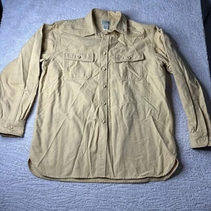Men’s L.L. Bean Large Cotton Heavy Button Shacket Shirt - Picture 1 of 6