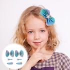 6 Pcs Snowflake Hairpins Bow Accessories Christmas Xmas Child Set
