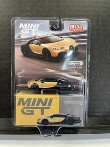 1/64 MINI GT BUGATTI CHIRON SUPER SPORT #513 BLACK/GOLD LHD - Picture 1 of 3