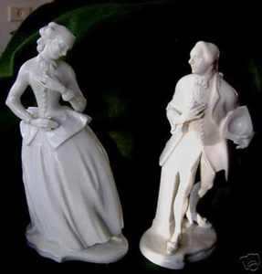 KPM-WUNDERSCHÖNES ANTIKES FIGURENPAAR VON H. HUBATSCH - Bild 1 von 4