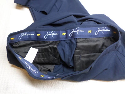 Jack Nicklaus 海军蓝高尔夫裤弹力男式 34 x 30 码 — 第 1/4 张图片