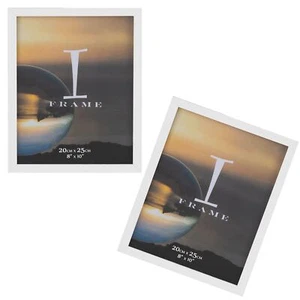 2 Pack Plain Photo Frames iFrame - White 8"x10" - Picture 1 of 2