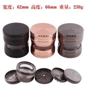 HERB 5 PART SHREDER (M#4)   62MM  teeth border shape GRINDER TOBACCO  - Foto 1 di 5