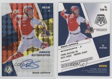 2021 Panini Mosaic Choice Red & Yellow Prizm /88 Ryan Jeffers Rookie Auto RC