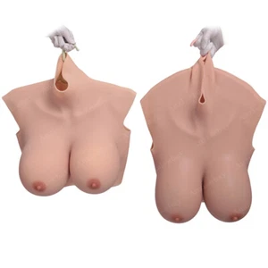 K Cup forme seno in silicone piastra per seno oversize fianchi falsi per travestito - Foto 1 di 15