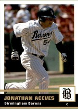 2005 Birmingham Barons Grandstand #1 Jonathan Aceves Sonora Mexico Baseball Card