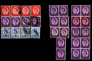 Grossbritannien_1958 Mi.Nr. 322-324 Königin Elisabeth II._Paare - Bild 1 von 1