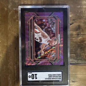 2023-24 Prizm Draft Picks Stephen Curry Purple Wave Prizm Variation #53 - Picture 1 of 2