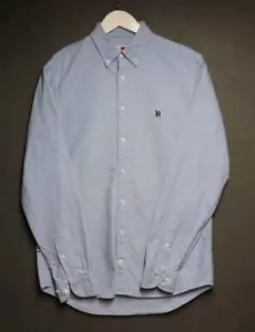 Camicia uomo Tommy Hilfiger × Lewis Hamilton piccola manica lunga vestibilità regolare blu - Foto 1 di 12