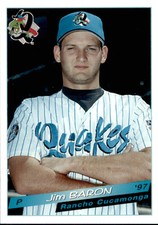 1997 Rancho Cucamonga Quakes Grandstand #2 Jim Baron Humble Texas Baseball Card