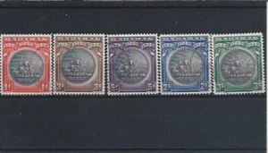 BAHAMAS 1930 TERCENTENARY SET USED SG 126/130 CAT £160 - Picture 1 of 2