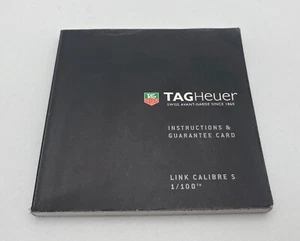 Tag Heuer Instruction manual Link Calibre S 1/100th - Picture 1 of 2