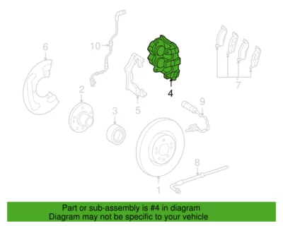 Mercedes Benz Genuine C450 AMG 2016 Front Left Disc Brake Caliper 0004210000 - Image 1 of 3