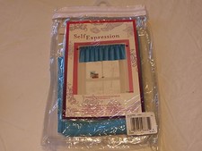 Self Expression Lagon 41x14 Finestra Mantovana Asta Tasca N. Blu Top Trattamento
